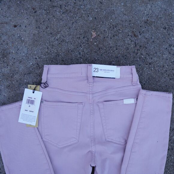 7 For All Mankind High Rise Ankle Skinny Jeans 23 NWT Stretch Denim - Picture 8 of 13